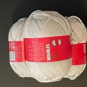 NWT WOOBLES EASY PEASY YARN KNIT PEEBLE WITHOUT CAUSE LOT OF 3